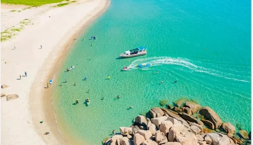 Bãi Kinh Ninh Thuận nhìn từ trên cao