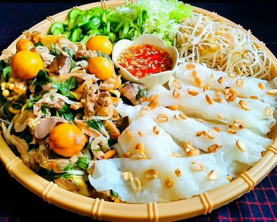 Bánh ướt lòng gà - món ăn độc đáo của ẩm thực Đà Lạt