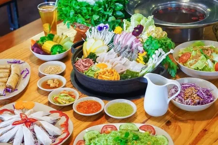 Buffet rau Đà Lạt 2025 nhiều món healthy
