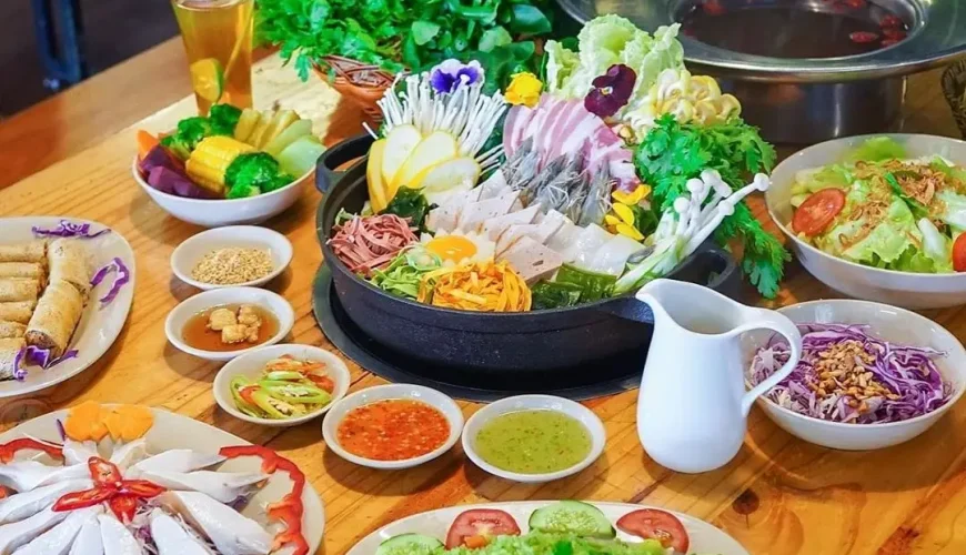 Buffet rau Đà Lạt 2025 nhiều món healthy
