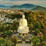 chùa Long Sơn Nha Trang nhìn từ trên cao