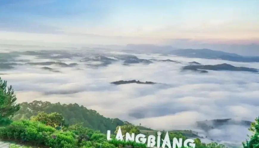 Khu du lịch Langbiang Đà Lạt nhìn từ trên cao