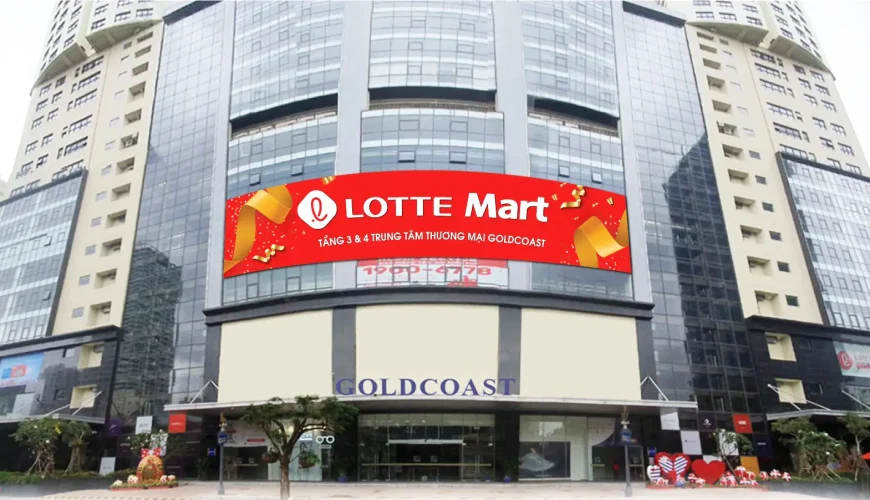 Lotte Mart Nha Trang Gold Coast nhìn từ bên ngoài