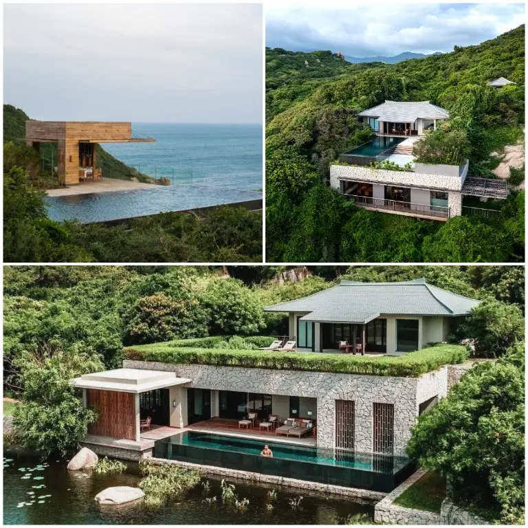 Kiến trúc mộc mạc của resort Vĩnh Hy